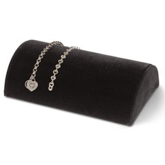 6 Bracelet Anklet Display Black Velvet 8″ x 5″ x 2 ½” Half Moon Showcase Watch