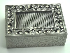 Exquisite design Decorative Antique silver color Jewelry trinket Box