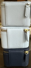 Set of (3) Mark & Graham Small Leather Travel Jewelry Case – New