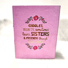 Francesca Statement Wooden Box Storage Sister Gift Ideas Pink 4”x5”x2”