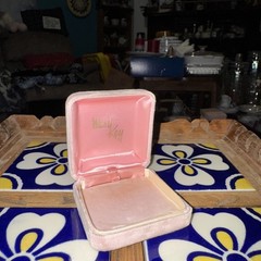 Vintage Mary Kay Pink Velvet Jewelry Presentation/Display Box