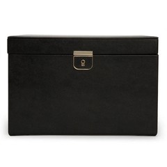 WOLF Palermo Large Jewelry Box Black Anthracite BRAND NEW