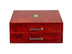 High Gloss Rosewood Solid Top Display Case
