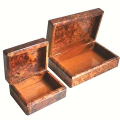 wooden jewelry boxes two pieces boxes thuya wood handmade in moroccan, storage