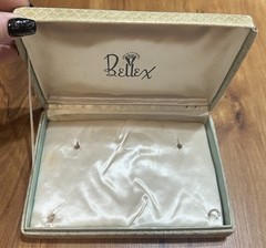 Vintage Bellex Jewelry Show Box Mid Century Modern Necklace Case