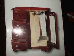 jewelry box wood vintage brand new in box never opened no longer made