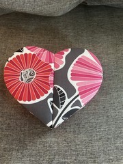 Vera Bradley Jewelry Box Case Heart to Heart in Cheery Blossoms