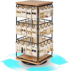 Rotating Earring Display Holder Stand for Vendors Events Selling, Large Capacity
