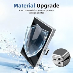Aluminum Acrylic Clear Top Display Locking Travel Case Trading Coin/Card/Jewelry