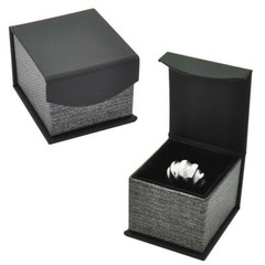 Black & Grey Magnetic Lid Jewelry Gift Packaging Boxes Jewelry Box ~ Lots of 12