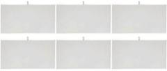 Lot of 25 White Velvet Display Liner Pads Jewelry Collectibles 14 1/8″ x 7 5/8″