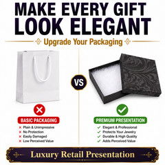 50 Elegant Swirl Cotton Filled Jewelry Gift Boxes 3.5″ x 3.5″ x 1″