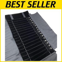 Secure Necklace Storage Display Case Black