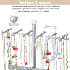Jewelry Tree Stand Organizer 3in1 Necklace Organizer Display Bracelet Earrings