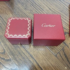 Cartier Red Ring Box & Outer Box Empty Authentic Jewelry Packaging