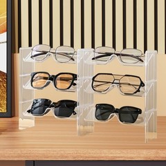 2x Sunglasses Display Rack Eyeglass Storage Rack Accessories Glasses Storage Box
