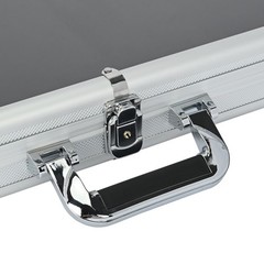Locking Aluminum Display Case Showcase 24″ x 20″ Trade Show f Card Coin Jewelry
