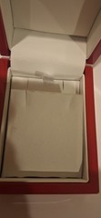 New LARGE Red EARRINGS BOX with white Interior