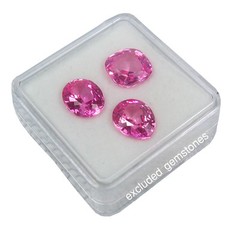 GEM DISPLAY BOX JAR HOLDER ORGANIZER CLEAR WHITE PLASTIC ON TOP SIZE 3.5X3.5CM