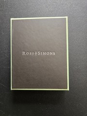 Ross-Simons Green Trim, Brown Jewelry Box, Pre-Owned, 3.25 x 4.25 Inches
