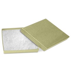 Novel Box 100 Pack Jewelry Gift Boxes 3.5×3.5×0.87 Inches with Cotton Filled