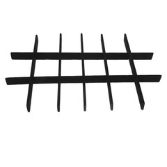 Black Jewelry Tray Divider Insert Reusable Plastic and Velvet Jewelry Organizer