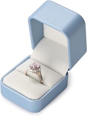 Oirlv Luxury Leather Jewelry Ring Box Engagement Ring Box Wedding Day Keepsake C