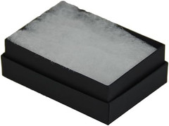 Matte Black Cotton Filled Jewelry Box #32 (Case of 100) 3.125 Inches X 2.125 Inc