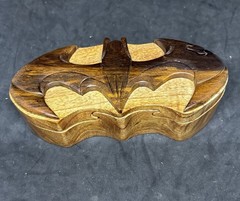 Batman Solid Two-Toned Wood Puzzle Jewelry/Trinket Box – Free Shipping