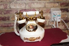 Vintage Telephone Jewelry Box-Victorian Style Music Box plays “For Elise” Drawer