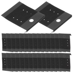 200Pcs Black Velvet Earring Display Cards with Holes Reusable Paper for Jewelry