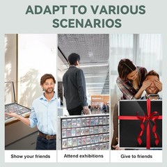 Locking Aluminum Display Case Showcase 24″ x 20″ Trade Show f Card Coin Jewelry