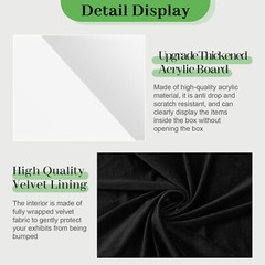 Lockable Aluminum Display Case Acrylic Top Trade Show Showcase Card Jewelry Coin