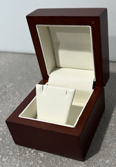 3 Single Item (2Walnut &1Rose Wood)Earring Box, With Removable Insert