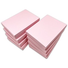 TheDisplayGuys 25-Pk Cotton Filled Cardboard Paper Jewelry Box Gift Case – Pink