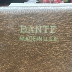 Vintage Dante Velvet Lined, Men’s, Faux Leather Jewelry Box, Great Patina