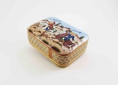 Khatam Playing Card Holder, Khatam Kari, Miniature Khatam Marquetry Box, K3-168