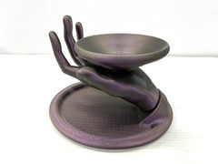 Hand Sculpture Ring Display Jewelry Jewelry Stand Dark Purple