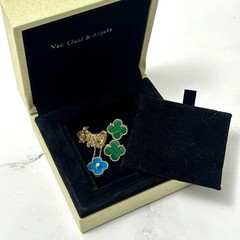 Van Cleef & Arpels Necklace Box VCA Original Travel Jewelry Case Empty Box Only