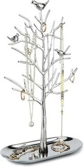 Branch Jewelry Rack W/ Metal Tray,Luxury Color,Tree Tower Rack Hanging Organizer