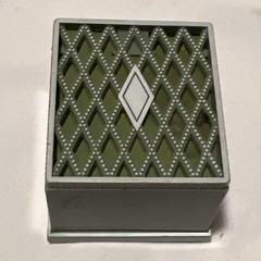 PP Green Lattice Diamond Presentation Berkbigler Illinois Jewelry Ring Box