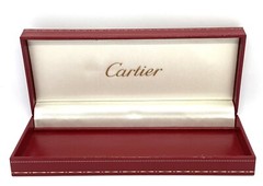Vintage Cartier Red Leather Displey/presentation Empty Pen Box 7” co 508