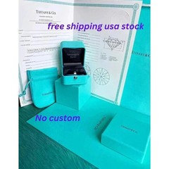 Tiffany & Co Engagement Ring Box + Outer Box + Pouch + Certificate + Folder +Bag