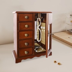 1 piece of 5-Drawer Multifunctional Jewelry Box, Large Jewelry Storage Box