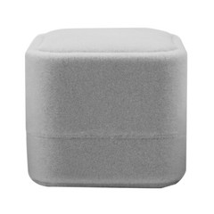 5/10/20pk Velvet Gift Box Earring Ring Display Case For Wedding Engagement Gray