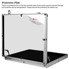 Lockable Aluminum Display Case Acrylic Top Trade Show Showcase Card Jewelry Coin