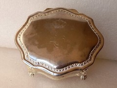 Jordan Jordanian King Abduallah special made Jewelery trinket silver plate box