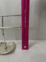 Brighton Lacie Daisy Silver-Tone Jewelry Stand With Engraved Base & ring holder
