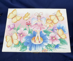 Mele & Co. Ashley Girl’s Musical Danicing Ballerina Fairy Jewelry Box WORKS