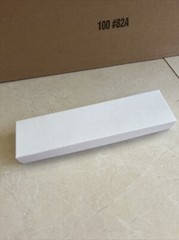 White Cotton Filled Jewelry Cardboard Box (Case of 100) BRAND NEW 8 X 2 X 7/8